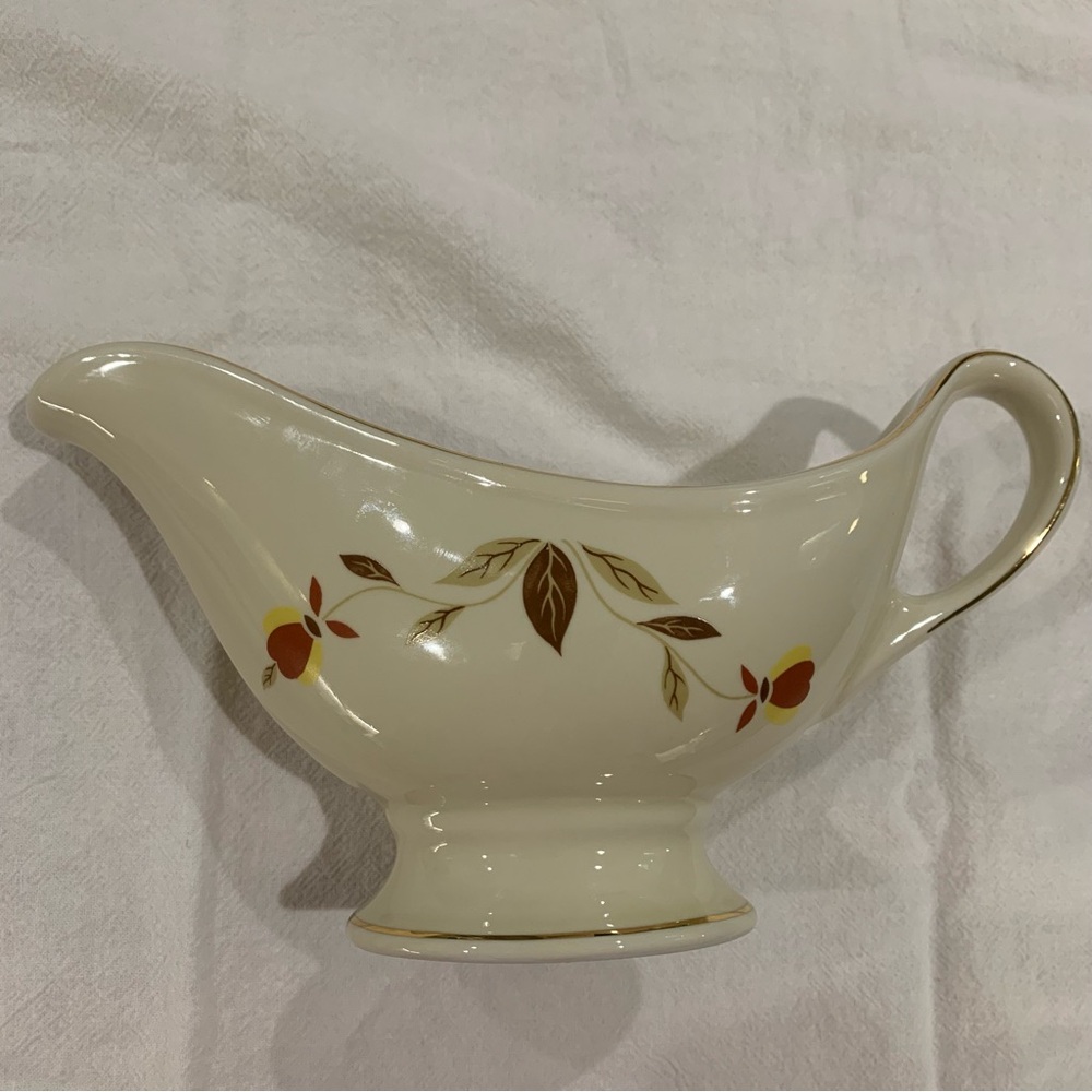 Hall’s China Autumn Leaf Open Sauce Boat - Picture 7 of 11